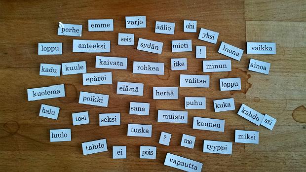 Näillä sanoilla erosimme. Kuva: Yle Olotila, Anni Alatalo.