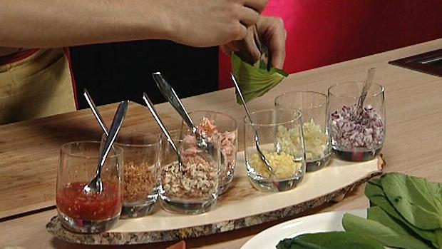 Miang kham - thaimaalaista sormiruokaa. Kuva: Voita & Sokeria, Aamu-tv