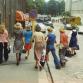 Fabianinkatu Helsingissä vuonna 1976. Kuva: Harri Korkkula, YLE Kuvapalvelu