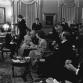 Suomen itsenäisyyden 60-vuotisjuhlat vuonna 1977. Kahviseurue: Ruotsin kuningatar Louise, presidentti Urho Kekkonen, Neuvostoliiton pääministeri Aleksei Kosygin,pääministeri Kalevi Sorsa ja Norjan kruuununprinssi Harald.Kuva: Kalle Kultala/YLE 