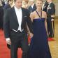 Suomen jääkiekkojoukkueen manageri Jari Kurri ja puolisonsa Vanessa Forsman-Kurri. Kuva: Touko Yrttimaa / YLE 