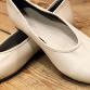 Kengäntekijä Pekka Lahden ensimmäinen sarjatuotantoinen kenkä, Ballerina 1980-luvulta.