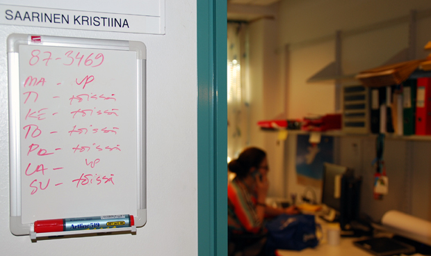 DocVentures on Kristiinan työtä. Kuva: Anni Alatalo, Yle Olotila.