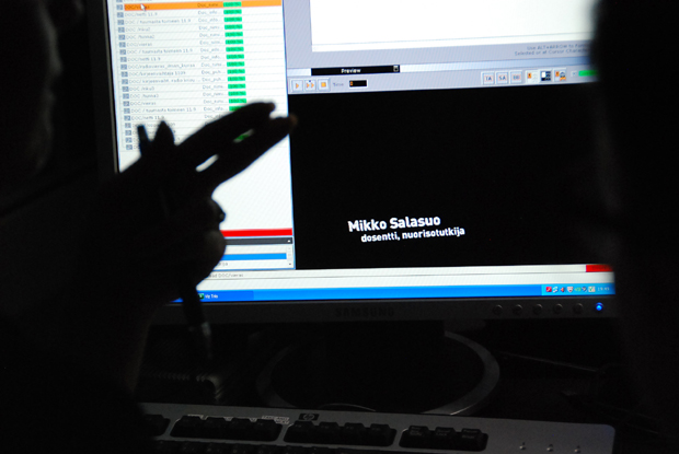 DocVentures on Kristiinan työtä. Kuva: Anni Alatalo, Yle Olotila.
