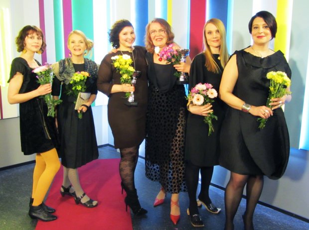 Puoli seitsemän -ohjelman muotiviikon 2012 stailauskilpailu. Kuva: Puoli seitsemän