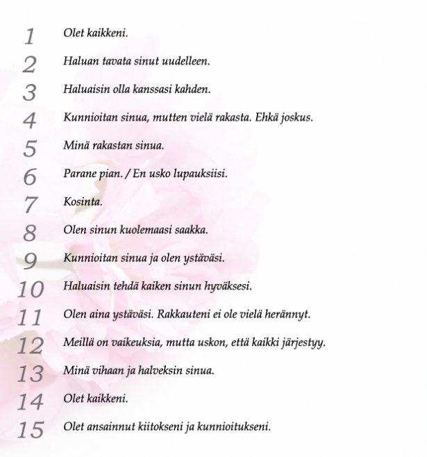 Kukkien kieli. Kuva: Anni Alatalo
