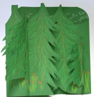 Jouluinen metsäkortti