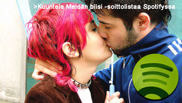 Meidän biisi -soittolista. Kuva: Idfix design.
