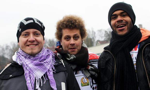 Toni Laaksonen, Viki Eerikkilä ja Chike Ohanwe. - Kuva: Hanne Kautto / YleX